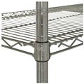 Just Launched | Alera ALESW504818SR NSF Certified Industrial 4-Shelf 48 in. x 18 in. x 72 in. Wire Shelving Kit - Silver image number 3