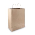 Food Service | Cosco 091566 12 in. x 6.5 in. x 17 in. Premium Shopping Bag - Brown (50/Box) image number 0