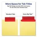Back to School Sale | Avery 11109 Big Tab 11 in. x 8.5 in. 5-Tab Double-Sided Gold Edge Reinforcing Insertable Dividers - Assorted Tabs/Buff (1-Set) image number 3