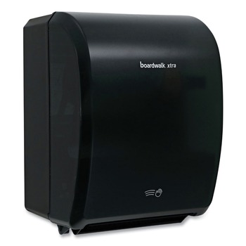 Boardwalk BWK33GREEN 12.31 x 9.31 x 15.94 Xtra Electronic Hand Towel Dispenser - Black (1/Carton)