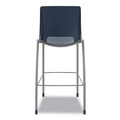 Office & Office Supplies | HON HMG5.N.E.RE.PLAT Motivate Four-Leg 30 in. Seat Height Supports Up to 300 lb Cafe Height Stool - Regatta Seat/Back, Platinum Base image number 3