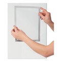Mailroom Equipment | Durable 400023 8.5 in. x 11 in. DURAFRAME SUN Sign Holder - Silver Frame (2/Pack) image number 5
