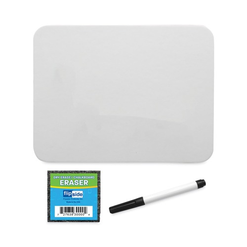 White Boards | Flipside 21004 12 in. x 9 in. Magnetic Dry Erase Board Set - White Surface (12/Pack) image number 0