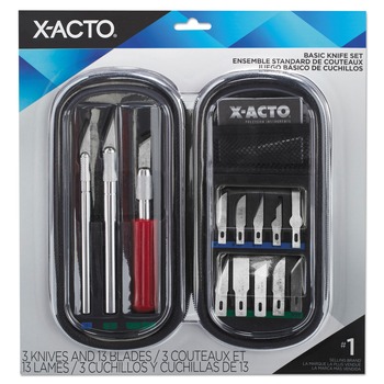 X-ACTO X5285 Knife Set (3-Knives 10-Blades and Carrying Case)