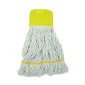  | Boardwalk BWK501WH 5 in. Headband Cotton/Synthetic Super Loop Wet Mop Head - Small, White (12/Carton) image number 1