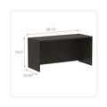 Office Desks & Workstations | Alera ALEVA256024ES Valencia Series 59.13 in. x 23.63 in. x 29.5 in. Credenza Shell - Espresso image number 6