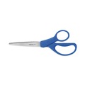 Arts & Crafts Supplies | Westcott 15452 8 in. Preferred Line Stainless Steel Scissors with 3.5 in. Cut Length - Blue (2/Pack) image number 0