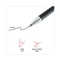 Pens | Universal UNV15520 0.7 mm Fine Retractable Ballpoint Pen - Black (1 Dozen) image number 6