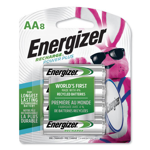 Batteries | Energizer NH15BP-8 1.2V NiMH Rechargeable AA Batteries (8/Pack) image number 0