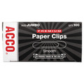 Back to School Sale | ACCO A7072500G Jumbo Smooth Premium Heavy-Gauge Wire Paper Clips - Silver (1000/Pack) image number 2