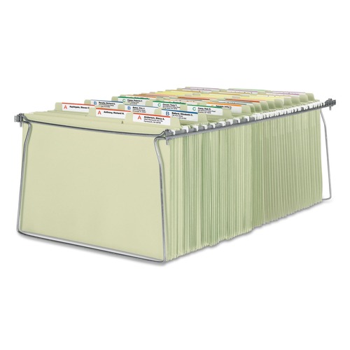 File Folders | Smead 64873 Steel Hanging Folder Drawer Frame - Legal, Gray (2/Pack) image number 0