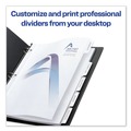 Dividers & Tabs | Avery 11517 Print-On 11 in. x 8.5 in. 5-Tab 3-Hole Customizable Punched Dividers - White (125/Pack) image number 6