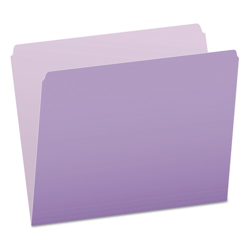 File Folders | Pendaflex 152 LAV Colored Straight Tab File Folders - Letter Size, Lavender (100/Box) image number 0
