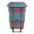 Cleaning Carts | Rubbermaid Commercial 2192466 0.5 cu yd BRUTE DURATILT Frame Tilt Truck Standard Duty 850 lb Capacity Gray image number 7