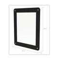Office Presentation Supplies | Deflecto 899102 8.5 x 11 Insert Superior Image Window Display - Clear/Black image number 3