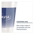 Cups and Lids | FLAVIA 25200058 12 oz Blue Band Flavia Logo Cold Cups - Clear/Blue (900/Carton) image number 3