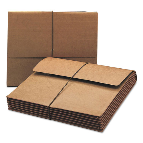 File Folders | Smead 71186 5.25 in. Expansion Letter Size 1 Section Elastic Cord Closure Extra-Wide Expanding Wallets - Redrope image number 0