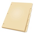 File Folders | Oxford 13V 11 in. x 8.5 in. 5-Tab Write-On Tab Dividers - Manila (20/Box) image number 0