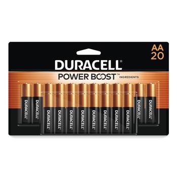 OFFICE ELECTRONICS AND BATTERIES | Duracell MN1500B20Z Power Boost CopperTop Alkaline AA Batteries (20/Pack)