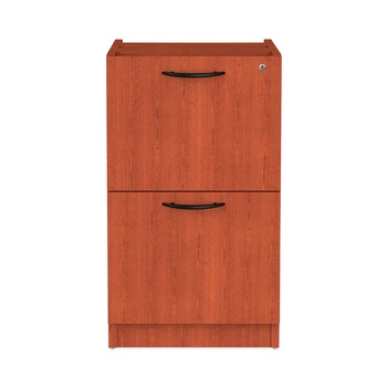 Alera ALEVA542822MC 15.63 in. x 20.5 in. x 28.5 in. Valencia Series 2-Drawer Full File Pedestal - Medium Cherry