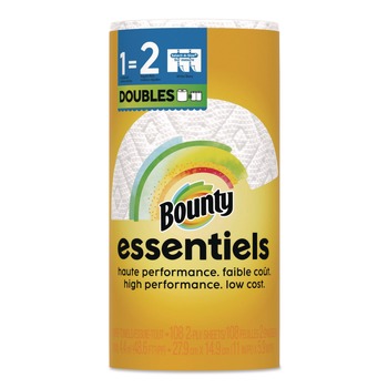 PAPER TOWELS AND NAPKINS | Bounty 80810311 Essentials Select-A-Size Kitchen Roll Paper Towels 2-Ply 108 Sheets/Roll 24 Rolls/Carton