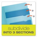 File Folders | Pendaflex 10773 0.75 in. Expansion Divide It Up Letter Size File Folder - Assorted Colors (12/Pack) image number 1