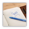 Pens | BIC VLGB11-BE 1.6 mm GLIDE Bold Retractable Ballpoint Pen - Blue Ink, Translucent Blue Barrel (1-Dozen) image number 3