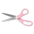 Arts & Crafts Supplies | Westcott 15387 8 in. All Purpose Straight Ribbon Scissors with 3.5 in. Cut Length - Pink image number 3