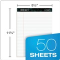 Notebooks & Pads | TOPS 63410 Docket 8.5 in. x 11.75 in. Ruled Perforated Pads - Wide/Legal, White (50 Sheets/Pad, 12 Pads/Pack) image number 1