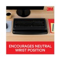 Mouse Pads & Wrist Support | 3M WR420LE 19.6 in. x 10.6 in. Antimicrobial Gel Keyboard Wrist Rest Platform - Black/Gray/Silver image number 1