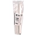 Cups and Lids | Fabri-Kal 9508068 Kal-Clear/Nexclear Flat Lid with No Slot Plastic Drink Cup Lids Fits 9 oz. to 10 oz. Cold Cups - Clear (2500/Carton) image number 2