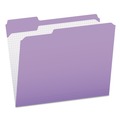 File Folders | Pendaflex R152 1/3 LAV 0.75 in. Expansion Double-Ply Reinforced 1/3-Cut Top Tab Colored File Folders - Letter Size/Lavender (100/Box) image number 0