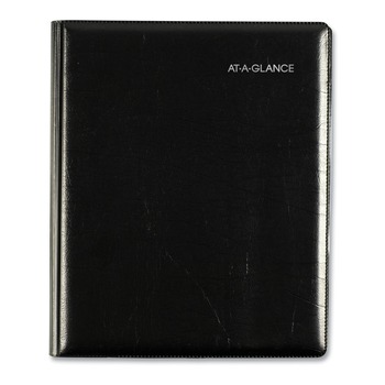  | AT-A-GLANCE G545-00 8.75 in. x 7 in. 12-Month (Jan to Dec): 2026 DayMinder Executive Weekly/Monthly Refillable Planner - Black Cover
