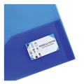 Report Covers & Pocket Folders | Avery 47811 20-Sheet Capacity 11 in. x 8.5 in. Plastic Two-Pocket Folder - Translucent Blue image number 2