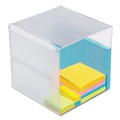 Desktop Organizers | Deflecto 350401 6 in. x 6 in. x 6 in. 1 Compartment Stackable Plastic Cube Organizer - Clear image number 4