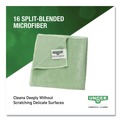 Cleaning Cloths | Unger MF400 16 in. x 15 in. SmartColor Microfiber MicroWipes - Green (10/Pack) image number 5