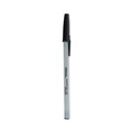 Pens | Universal UNV27420 Fine 0.7 mm Stick Ballpoint Pen - Black Ink, Gray/Black Barrel (1 Dozen) image number 0