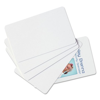 SICURIX BAU80300 2-1/8 in. x 3-3/8 in. Blank ID Card - White (100/Pack)