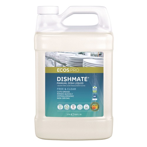 All-Purpose Cleaners | ECOS PRO PL9721/04 Dishmate 128 oz. Bottle Manual Dish Liquid image number 0