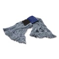 Mops | Carlisle 369418S14 36 x 6 x 3 Looped-End Cotton Mop - Medium/Blue image number 3