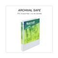 File Folders | Samsill 18937 3 Rings 1 in. Capacity 11 in. x 8.5 in. Earth's Choice Plant-Based Round Ring View Binder - White image number 3