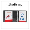 Binders | Universal UNV20745PK 11 x 8.5 2 in. Capacity Slant D-Ring View Binder, 3 Rings - Black (6/Carton) image number 8