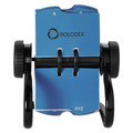 Pens | Rolodex 67236 Holds 400 2.63 in. x 4 Cards 6.5 in. x 5.61 in. x 5.08 in. Open Rotary Metal Business Card File with 24 Guides - Black image number 1