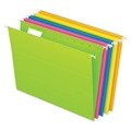 File Folders | Pendaflex 81672 1/5-Cut Tabs Letter Size Glow Hanging File Folders - Assorted Colors (25/Box) image number 0