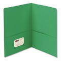 File Folders | Smead 87855 11 in. x 8.5 in. 100-Sheet Capacity 2-Pocket Textured Paper Folder - Green (25/Box) image number 0