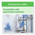Cleaning Cloths | Tork 192192 13 in. x 24 in. Foodservice Cloth - Blue (150/Carton) image number 4