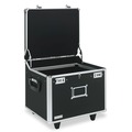 Office Filing Cabinets & Shelves | Vaultz VZ01270 17.5 in. x 15.5 in. x 14.5 in. Locking Mobile Letter/Legal File Chest - Black/Chrome image number 0