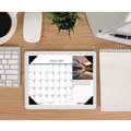 Back to School Sale | House of Doolittle 1476 18.5 in. x 13 in. 12-Month (Jan-Dec 2026) Earthscapes Scenic Desk Pad Calendar - White Sheets/Black Binding/Corners image number 3