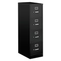 Office Filing Cabinets & Shelves | Alera 25473 15 in. x 25 in. x 52 in. 4-Drawer Economy Vertical Letter File Cabinet - Black image number 0
