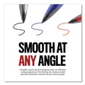 Pens | uni-ball 1927631 AIR Medium 0.7 mm Porous Rollerball Pen - Black Ink/Barrel (1-Dozen) image number 2